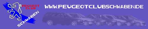 Banner peugeot club schwaben